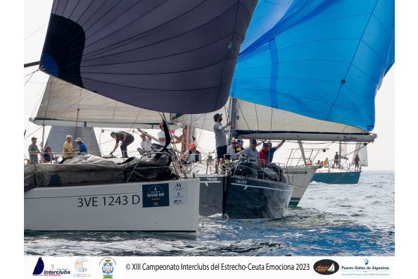 KEA, PAUL CHIMENE, SALINA III y CEUTA EMOCIONA ganan en la quinta prueba del XIII Campeonato Interclubs del Estrecho-Ceuta Emociona del CDN Saladillo